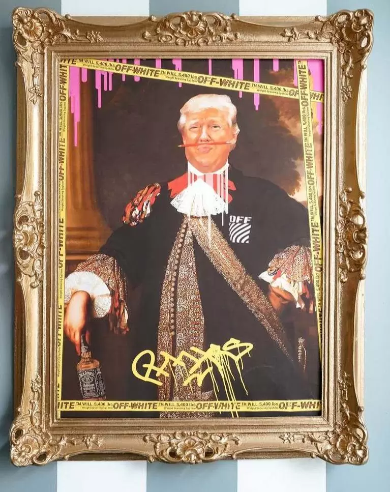329_ffe8ecec-f988-4f89-9737-e9fc2697b104 Donald Trump Off-White// Art+Frame - GIMMEHOOP